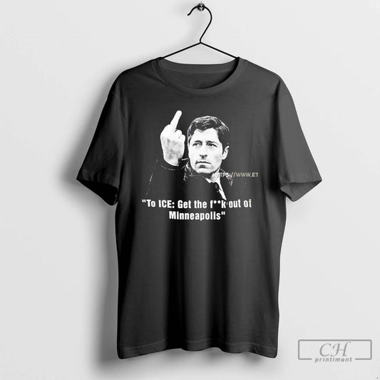 Premium Minnesota Mayor Middle Finger Get The Fuck Out Of Minneapolis T-Shirts, Hoodie, Sweatshirt | AU18TeeNovaLab.com