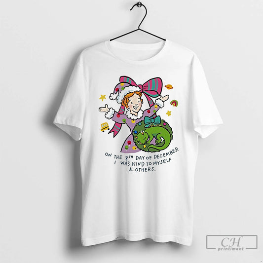Premium Miss Frizzle On The 8th Day Of December I Was Kind To Myself And T-Shirts, Hoodie, Sweatshirt | AU18TeeNovaLab.com