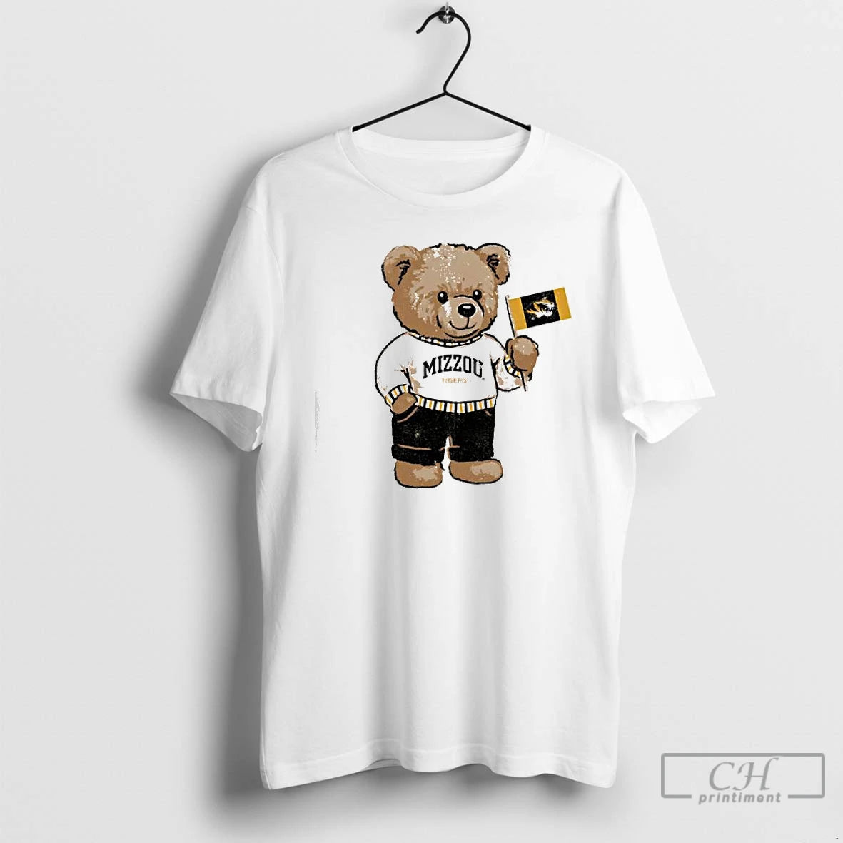 Premium Mizzou Tigers Teddy Bear Flag Butter T-Shirts, Hoodie, Sweatshirt | AU18TeeNovaLab.com
