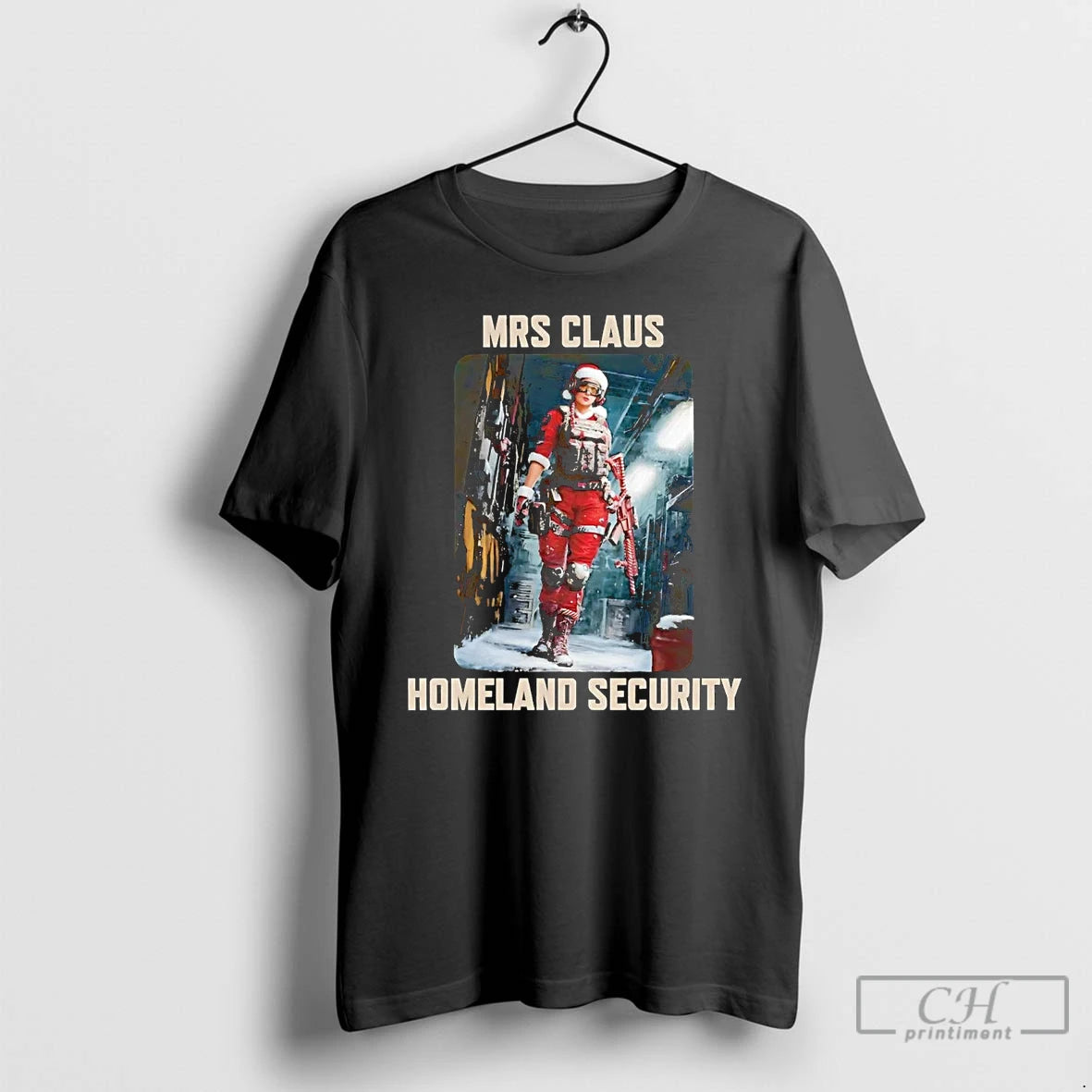 Premium Mrs Claus Homeland Security Christmas T-Shirts, Hoodie, Sweatshirt | AU18TeeNovaLab.com
