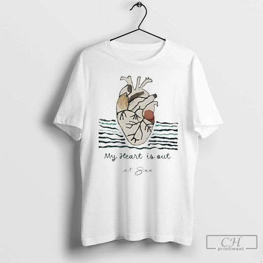 Premium My Heart Is Out At Sea T-Shirts, Hoodie, Sweatshirt | AU18TeeNovaLab.com