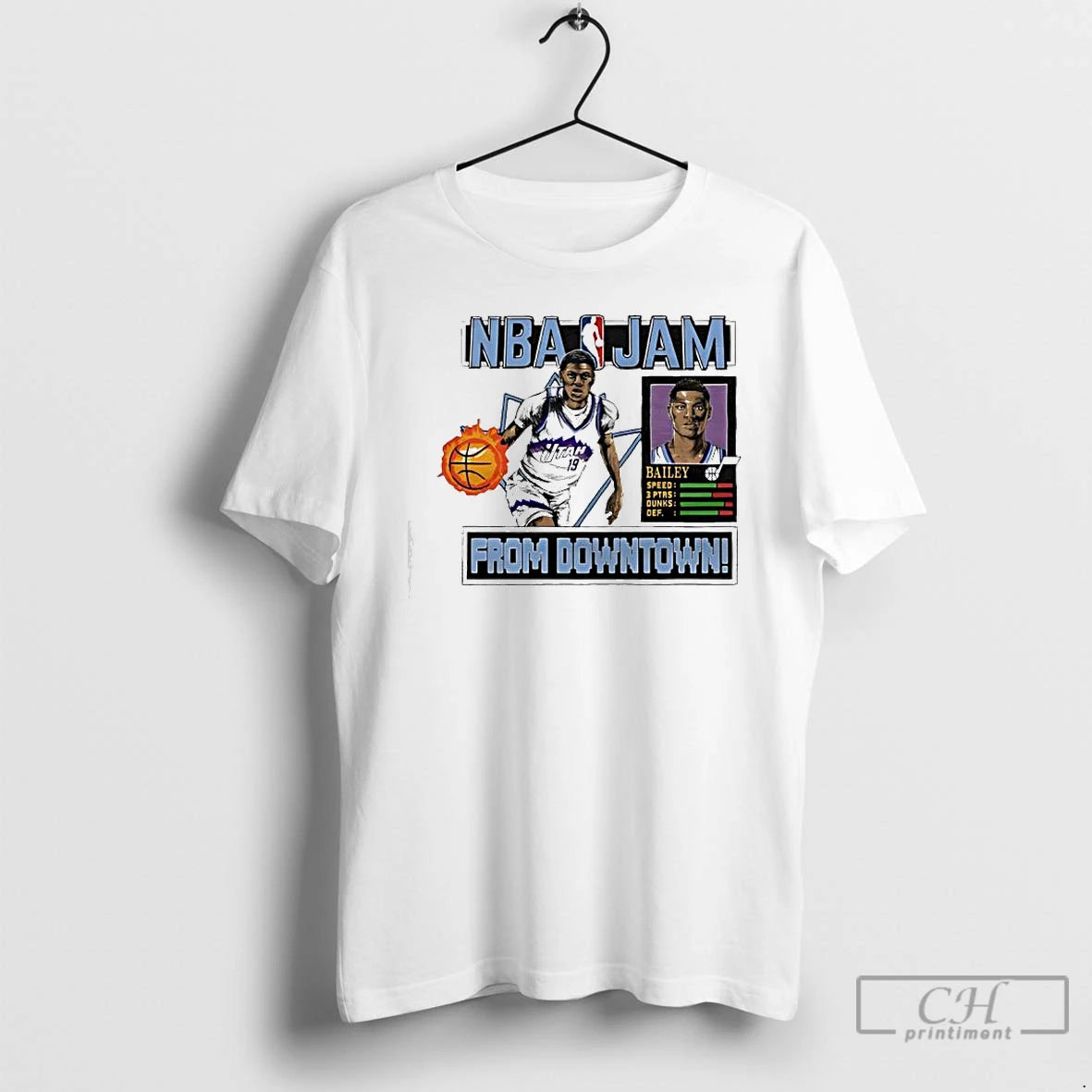 Premium Nba Jam Jazz Ace Bailey From Downtown T-Shirts, Hoodie, Sweatshirt | AU18TeeNovaLab.com