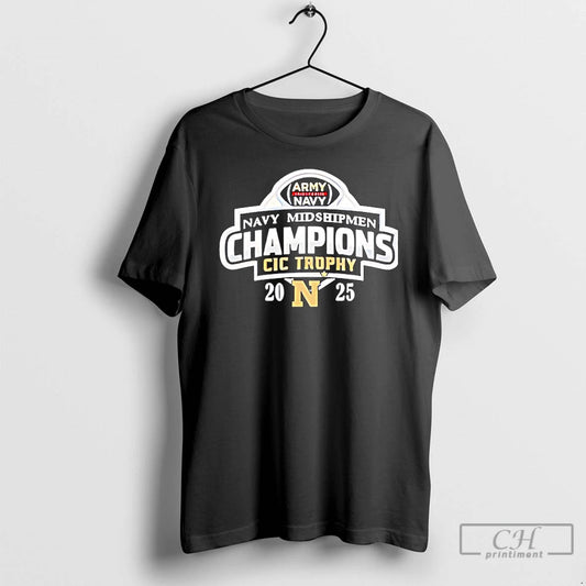 Premium Navy Midshipmen 2025 Cic Trophy Champions Logo Christmas T-Shirts, Hoodie, Sweatshirt | AU18TeeNovaLab.com