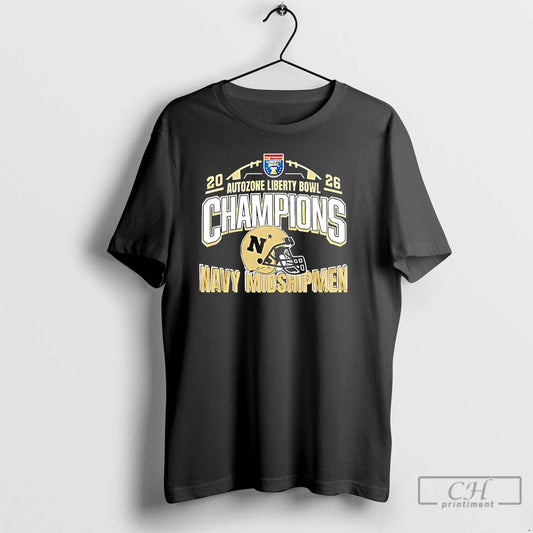 Premium Navy Midshipmen 2026 Liberty Bowl Champions Celebrating T-Shirts, Hoodie, Sweatshirt | AU18TeeNovaLab.com