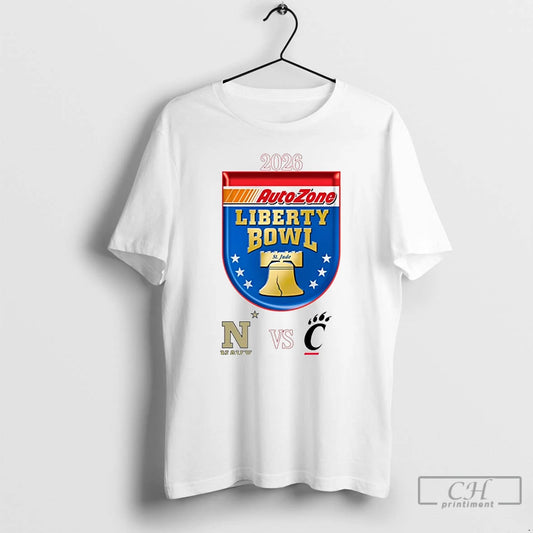 Premium Navy Midshipmen Vs Cincinnati Bearcats 2026 Liberty Bowl T-Shirts, Hoodie, Sweatshirt | AU18TeeNovaLab.com