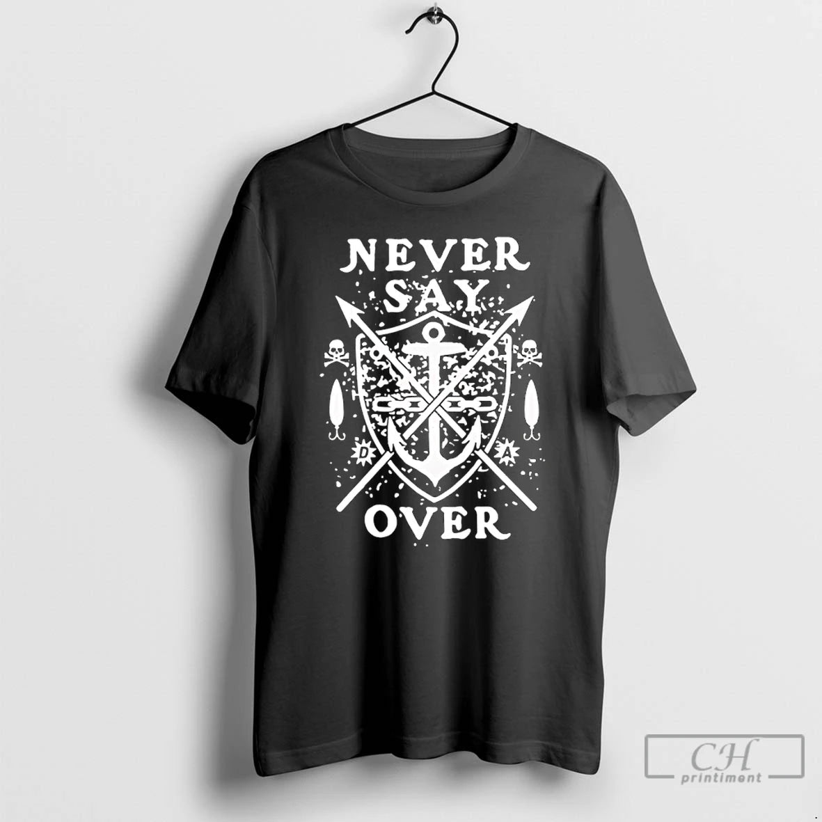 Premium Never Say Over Logo T-Shirts, Hoodie, Sweatshirt | AU18TeeNovaLab.com
