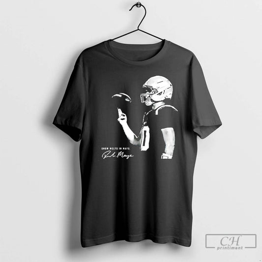 Premium New England Football Maye Snow Melts In Mays T-Shirts, Hoodie, Sweatshirt | AU18TeeNovaLab.com