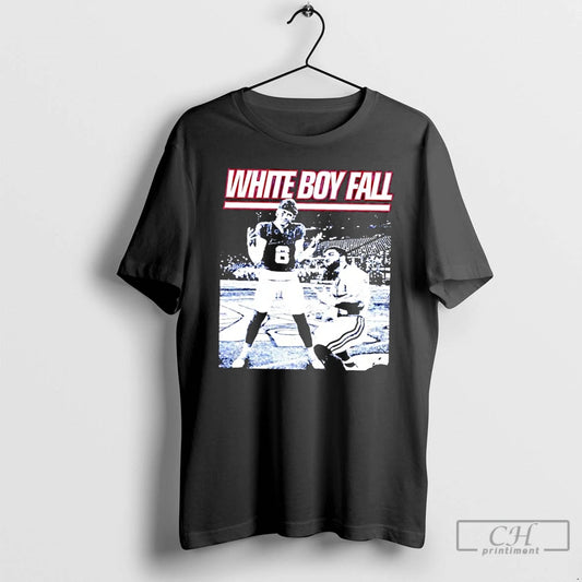 Premium New York Giants Jaxson Dart And Cam Skattebo White Boy Fall T Shirts