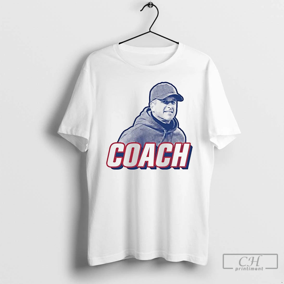 Premium New York Giants John Harbaugh Coach Portrait T-Shirts, Hoodie, Sweatshirt | AU18TeeNovaLab.com