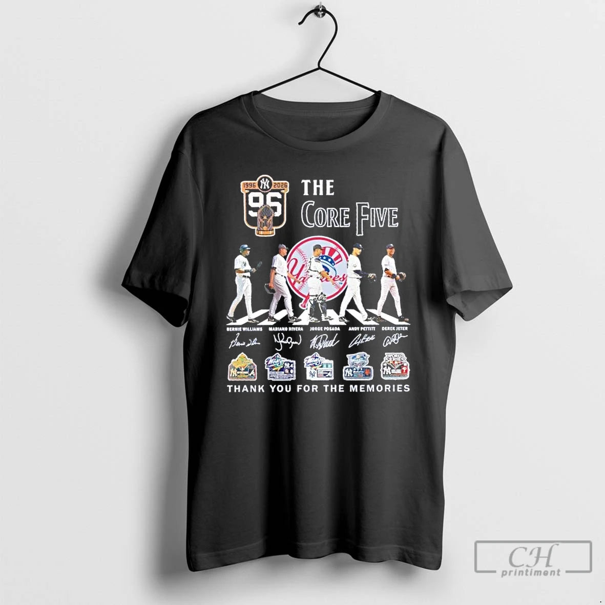 Premium New York Yankees The Core Five 1996 2026 Thank You For The Memories T-Shirts, Hoodie, Sweatshirt | AU18TeeNovaLab.com