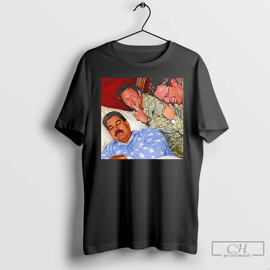Premium Nicolas Maduro Is Asleep And The Army T-Shirts, Hoodie, Sweatshirt | AU18TeeNovaLab.com