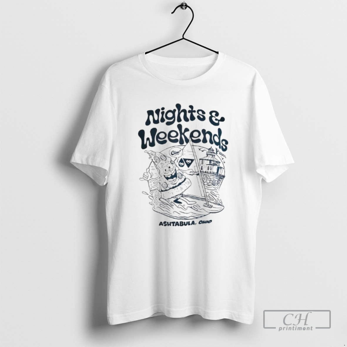 Premium Nights Weekends Ashtabula Ohio Pizza Graphic Shirt Sweater Hoodie, Sweatshirt | AU18TeeNovaLab.com