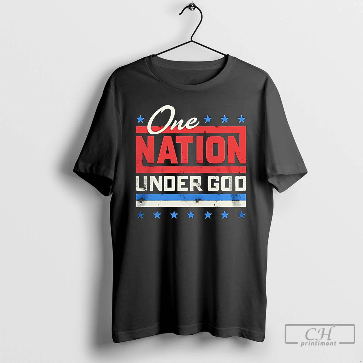 Premium One Nation Under God America T-Shirts, Hoodie, Sweatshirt | AU18TeeNovaLab.com