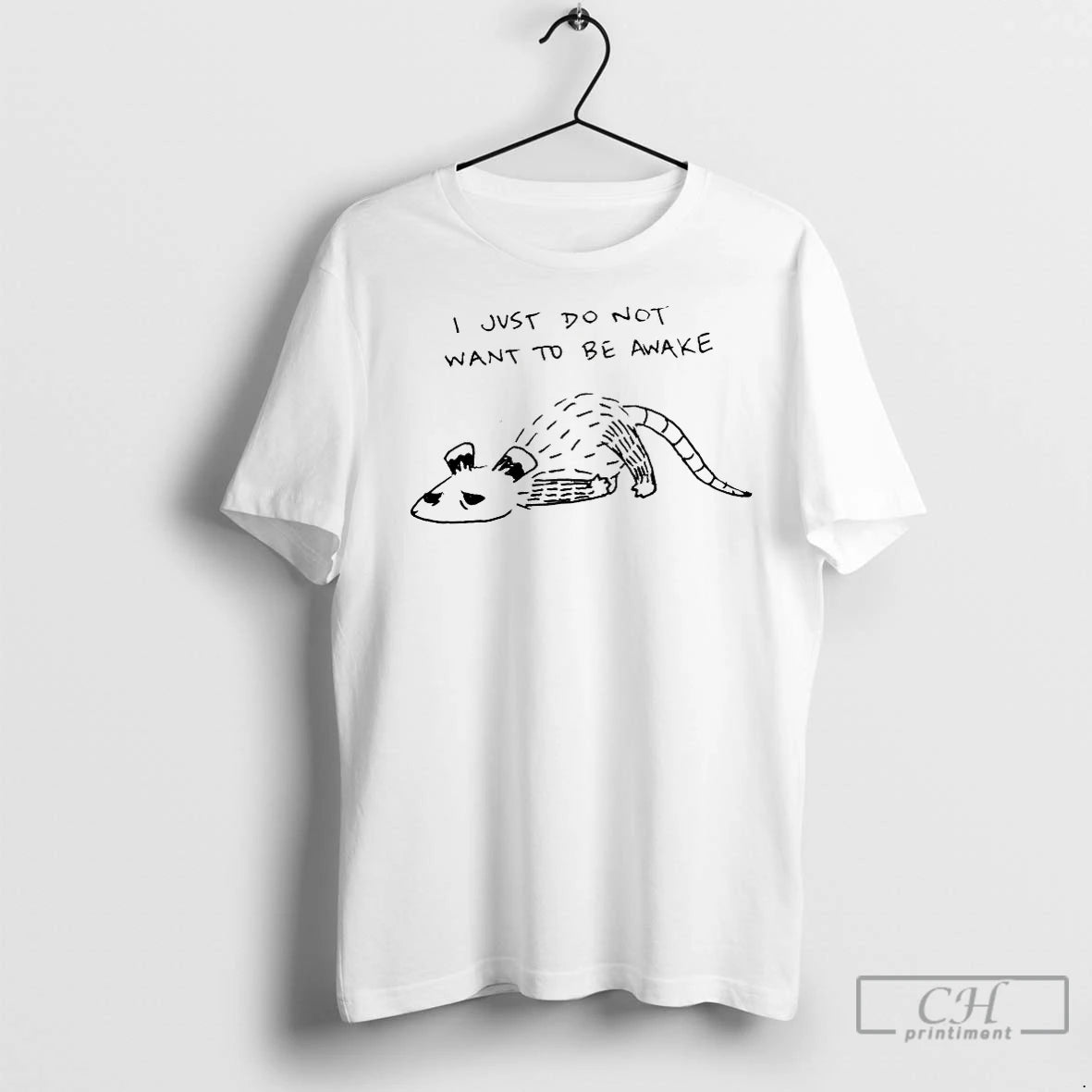 Premium Opossum I Just Do Not Want To Be Awake T-Shirts, Hoodie, Sweatshirt | AU18TeeNovaLab.com