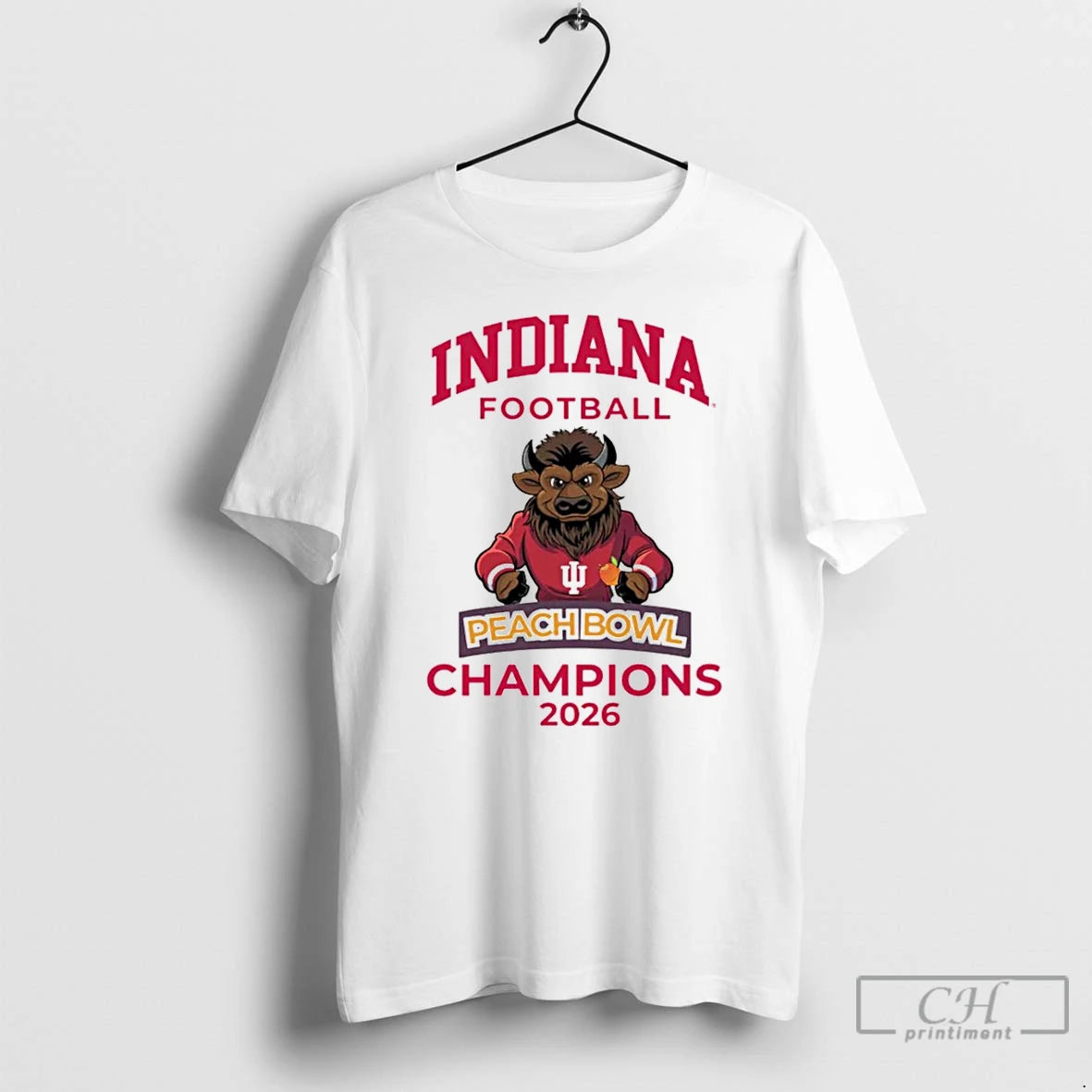 Premium Peach Bowl Champions 2026 Indiana Football T-Shirts, Hoodie, Sweatshirt | AU18TeeNovaLab.com