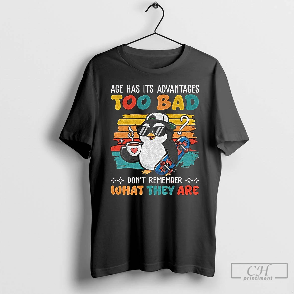Premium Penguin Age Has Its Advantages Too Bad Dont Remember What They Are T Shirts Hoodie, Sweatshirt | AU18TeeNovaLab.com