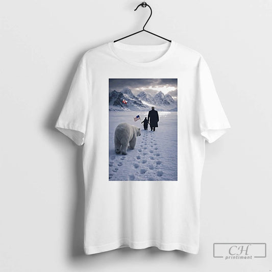 Premium Penguin With Trump And Polar Bear Greenland T-Shirts, Hoodie, Sweatshirt | AU18TeeNovaLab.com