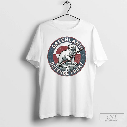 Premium Polar Bear Greenland Defense Front Hands Off Greenland Logo T-Shirts, Hoodie, Sweatshirt | AU18TeeNovaLab.com