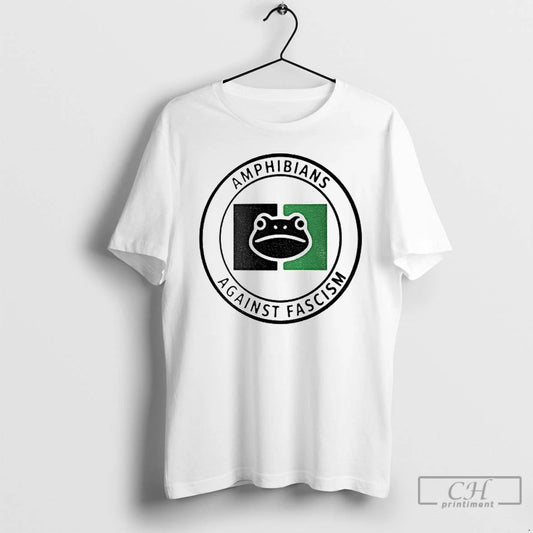 Premium Portland Frog Protest Flag Amphibians Against Fascism T Shirts