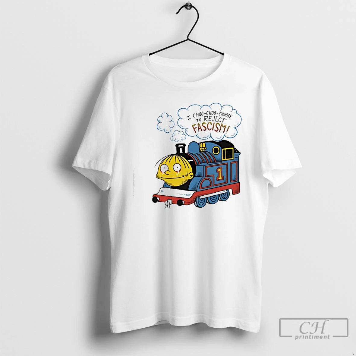 Premium Ralph Wiggum I Choo Choo Choose To Reject Fascism T-Shirts, Hoodie, Sweatshirt | AU18TeeNovaLab.com