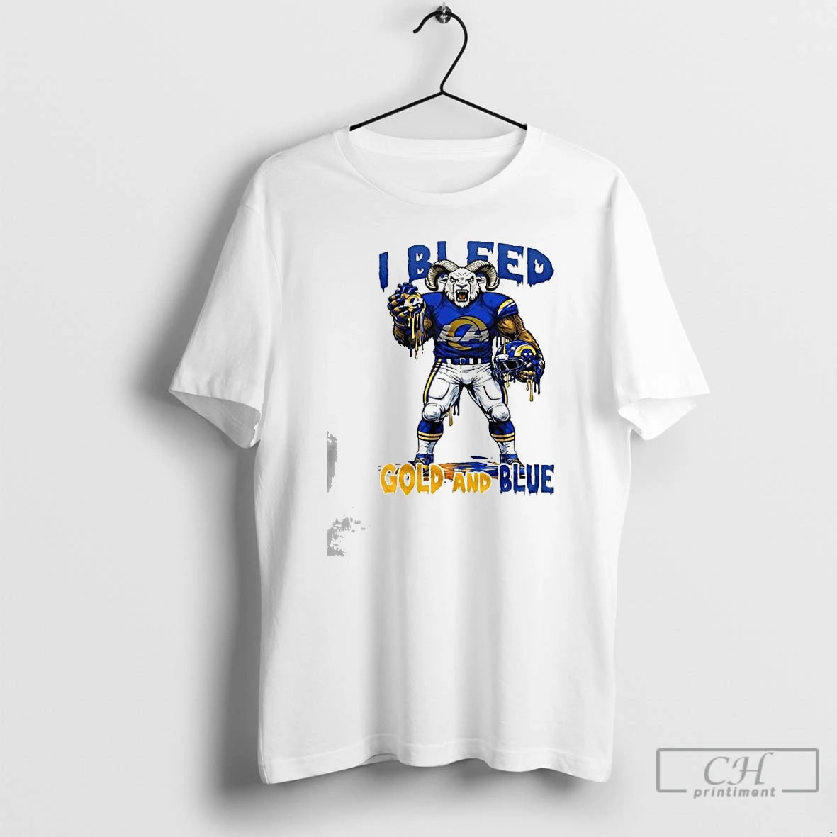 Premium Rams For Life I Bleed Gold And Blue T-Shirts, Hoodie, Sweatshirt | AU18TeeNovaLab.com