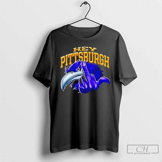 Premium Ravens Flock Hey Steelers Middle Finger T-Shirts, Hoodie, Sweatshirt | AU18TeeNovaLab.com