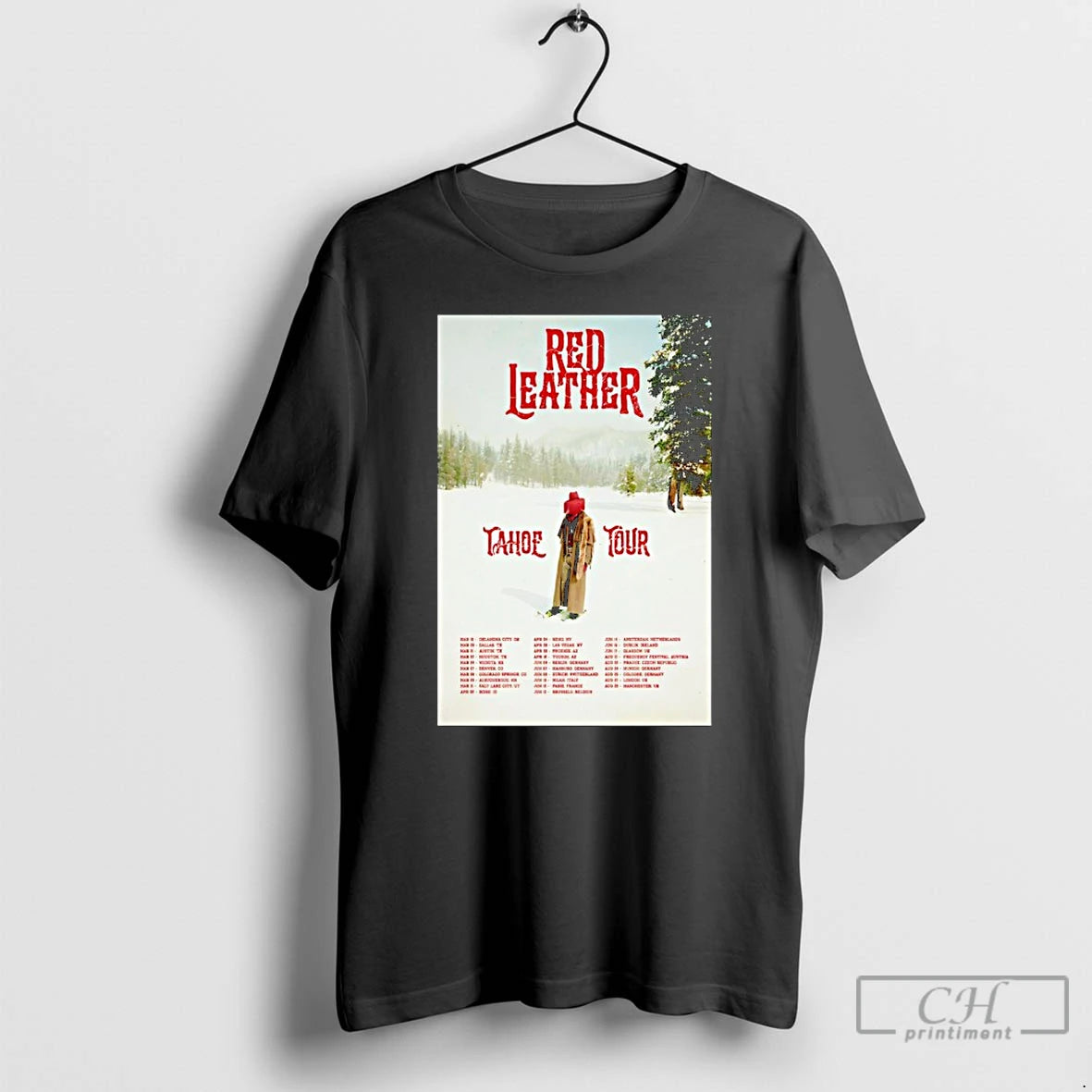 Premium Red Leather Tahoe World Tour 2026 T-Shirts, Hoodie, Sweatshirt | AU18TeeNovaLab.com