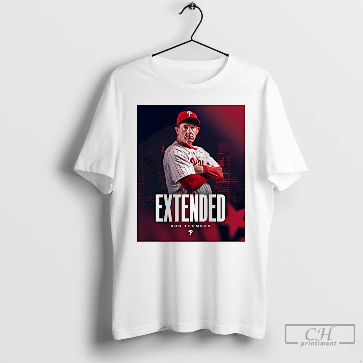Premium Rob Thomson Philadelphia Phillies Extended T-Shirts, Hoodie, Sweatshirt | AU18TeeNovaLab.com