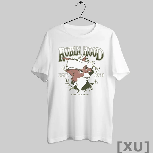 Premium Robin Hood Keep Your Chin Up Est 1973 T Shirts