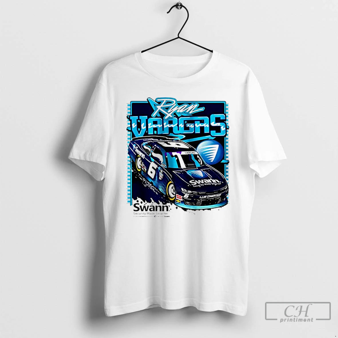 Premium Ryan Vargas Racing Car Swann Security Made Smarter T-Shirts, Hoodie, Sweatshirt | AU18TeeNovaLab.com