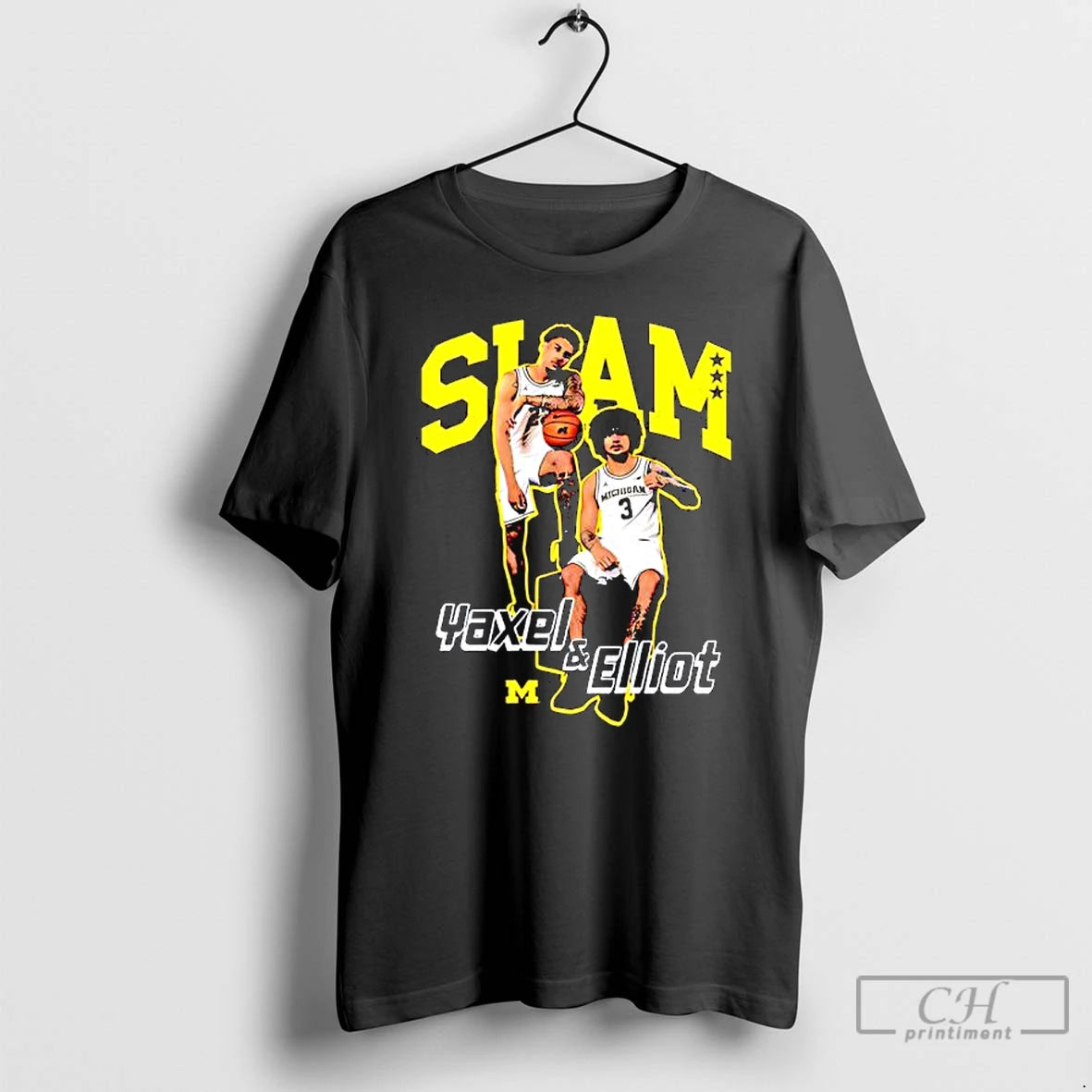 Premium Slam Yaxel Elliot Michigan Jersey T-Shirts, Hoodie, Sweatshirt | AU18TeeNovaLab.com