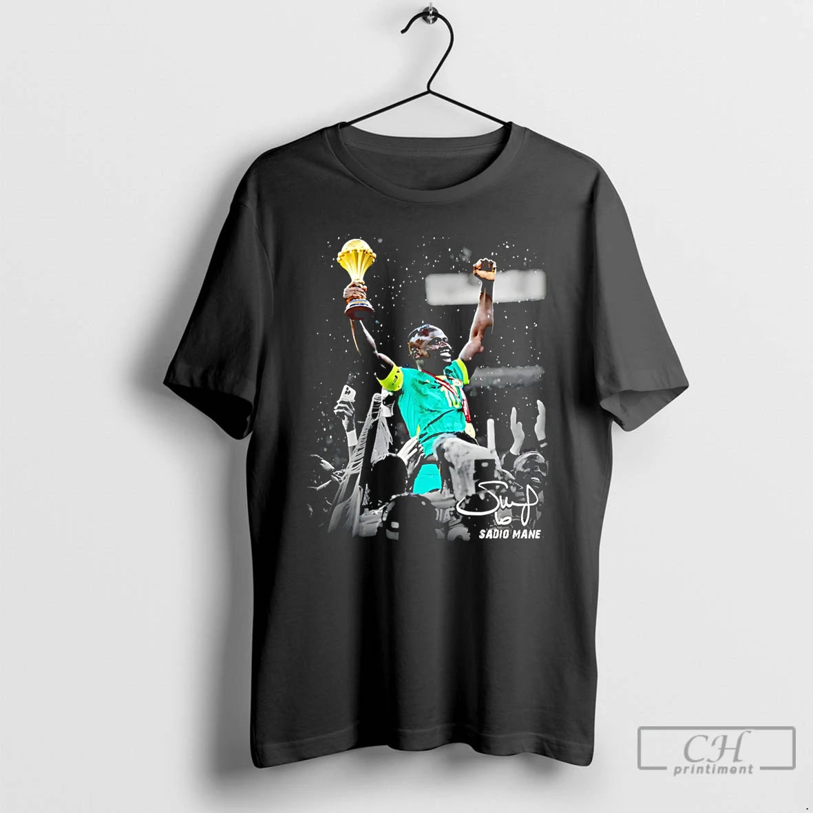 Premium Sadio Mane Senegal Champions 2026 Trophy Signature T-Shirts, Hoodie, Sweatshirt | AU18TeeNovaLab.com