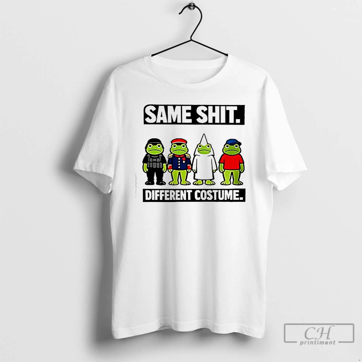 Premium Same Shit Different Costume Frogs Graphic T-Shirts, Hoodie, Sweatshirt | AU18TeeNovaLab.com