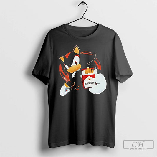 Premium Shadow The Hedgehog Marlboro Red Cartoon T-Shirts, Hoodie, Sweatshirt | AU18TeeNovaLab.com