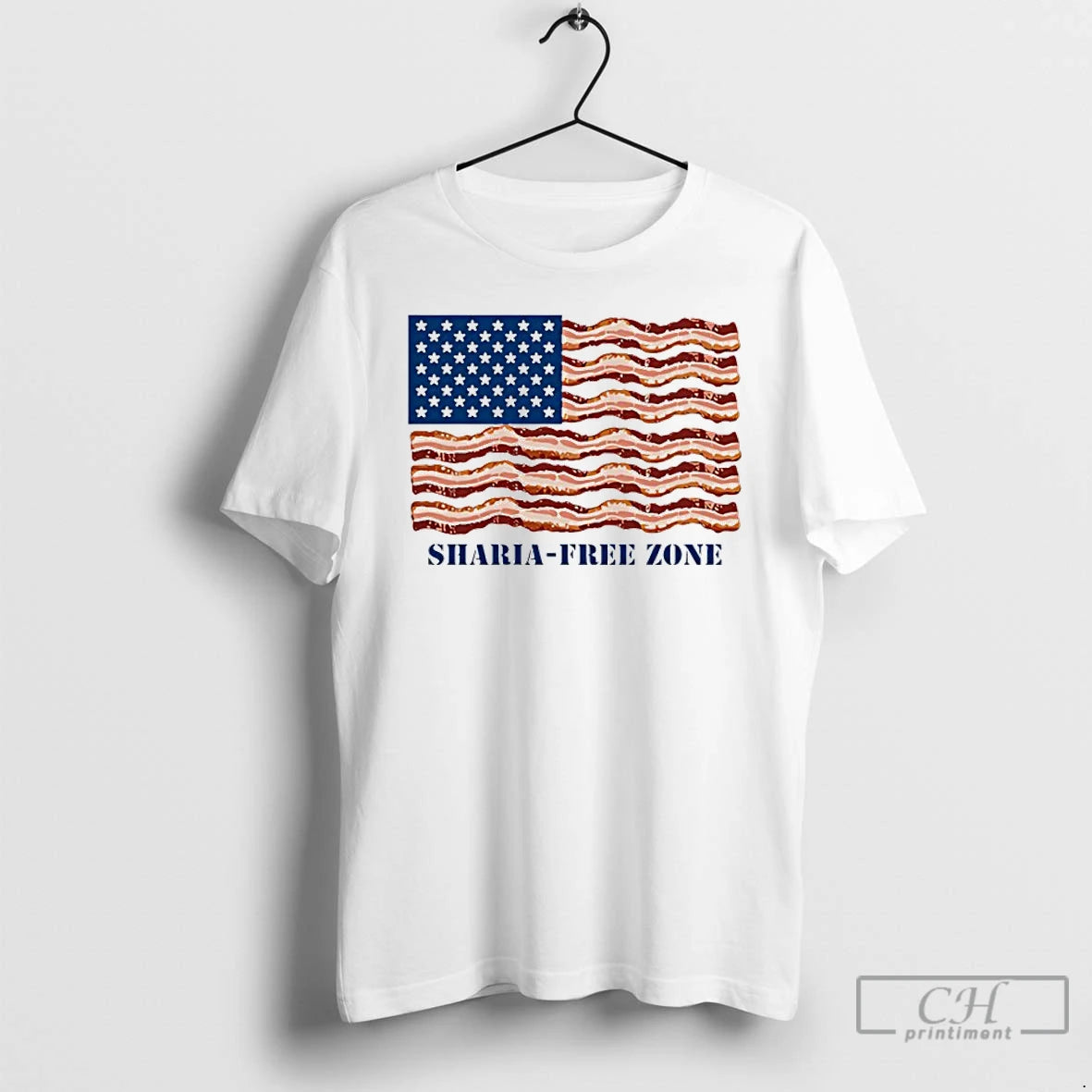 Premium Sharia Free Zone Usa Flag T-Shirts, Hoodie, Sweatshirt | AU18TeeNovaLab.com