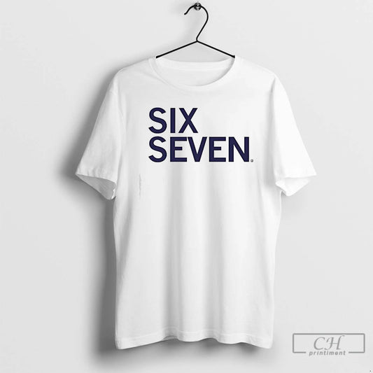 Premium Six Seven Text 6 7 T-Shirts, Hoodie, Sweatshirt | AU18TeeNovaLab.com