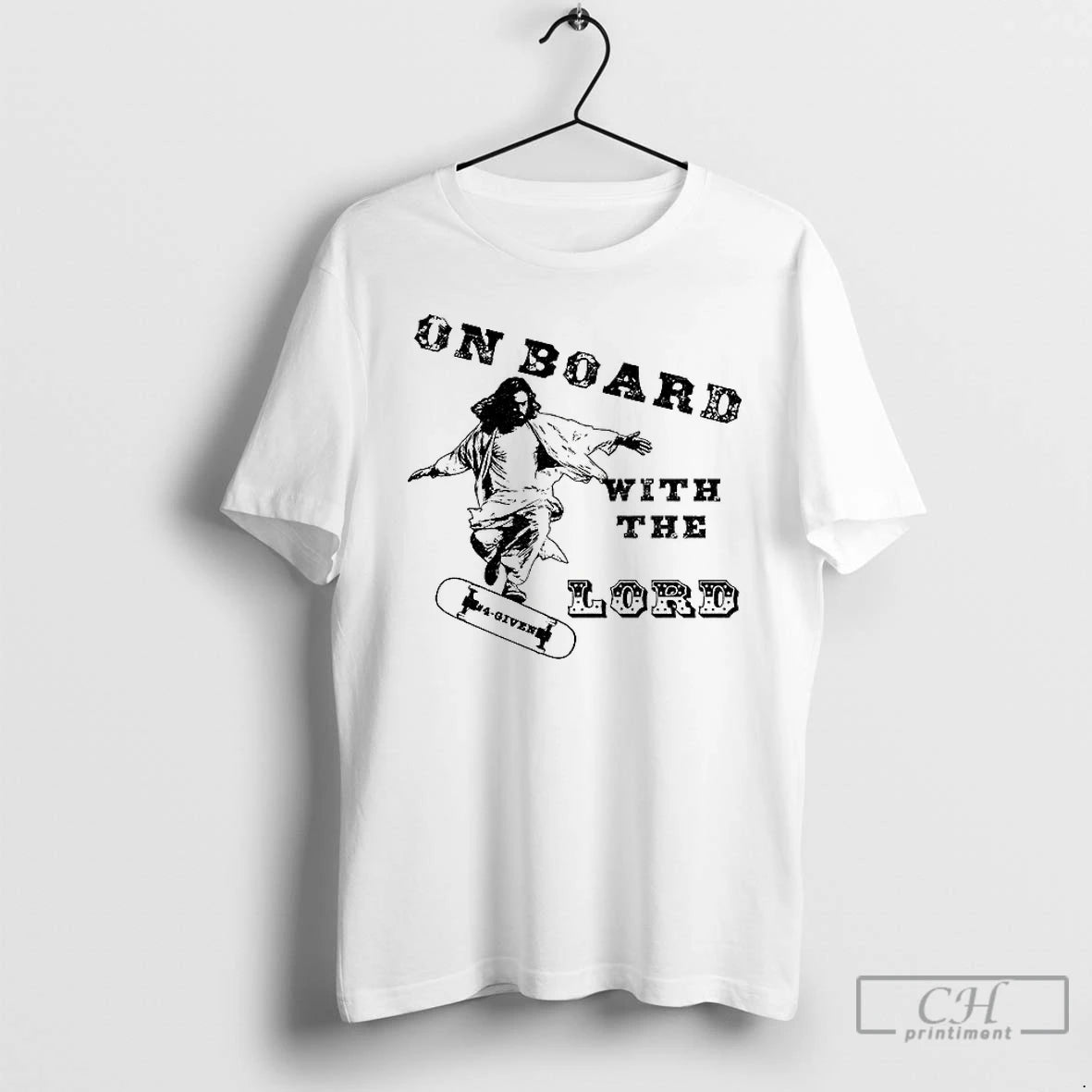 Premium Skateboard Jesus On Board With The Lord T-Shirts, Hoodie, Sweatshirt | AU18TeeNovaLab.com