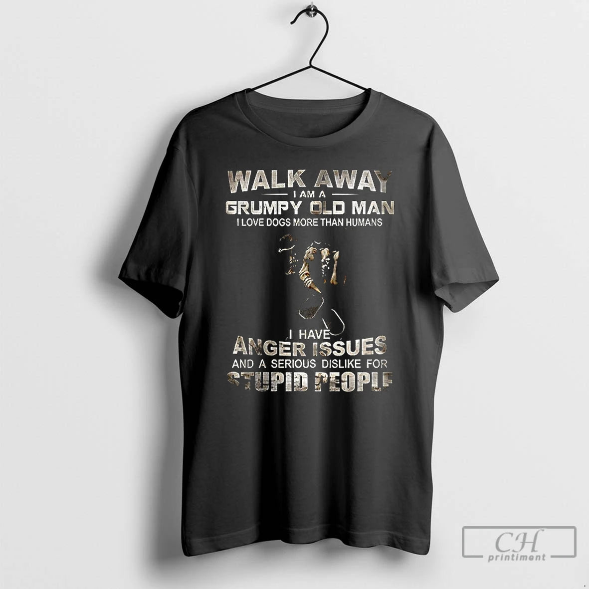 Premium Skeleton Walk Away I Am A Grumpy Old Man I Love Dogs More Than T-Shirts, Hoodie, Sweatshirt | AU18TeeNovaLab.com