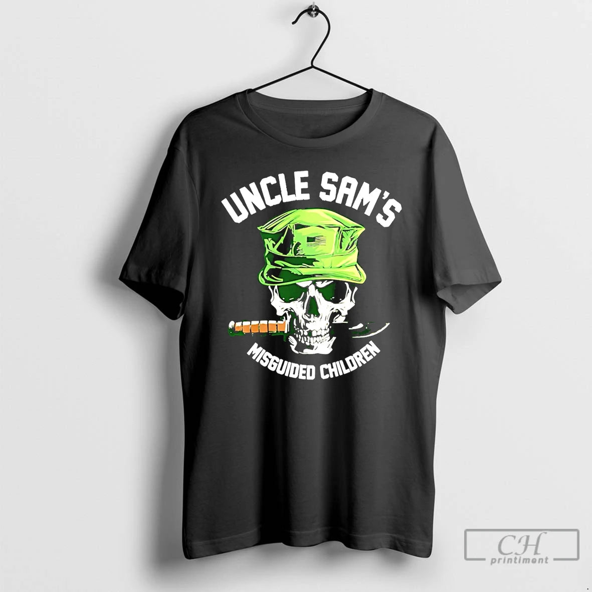 Premium Skull Uncle Sams Misguided Children T-Shirts, Hoodie, Sweatshirt | AU18TeeNovaLab.com