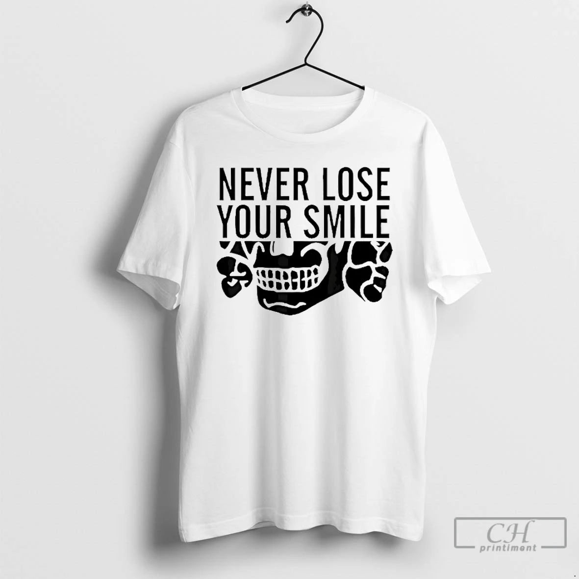 Premium Skull Never Lose Your Smile T-Shirts, Hoodie, Sweatshirt | AU18TeeNovaLab.com