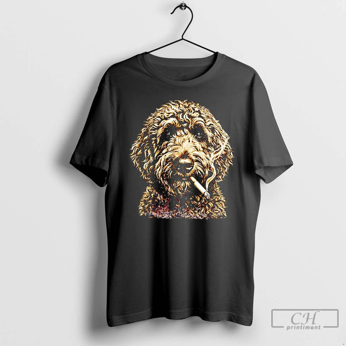 Premium Smoking Goldendoodle Meme Funny Dog T-Shirts, Hoodie, Sweatshirt | AU18TeeNovaLab.com