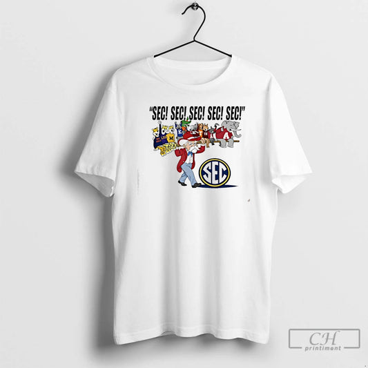 Premium Southeastern Conference Sec Sec Sec Sec Sec Mascots Logo T-Shirts, Hoodie, Sweatshirt | AU18TeeNovaLab.com