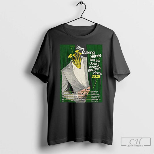 Premium Start Making Sense And Ocean Avenue Stompers Horns Tour 2026 T-Shirts, Hoodie, Sweatshirt | AU18TeeNovaLab.com