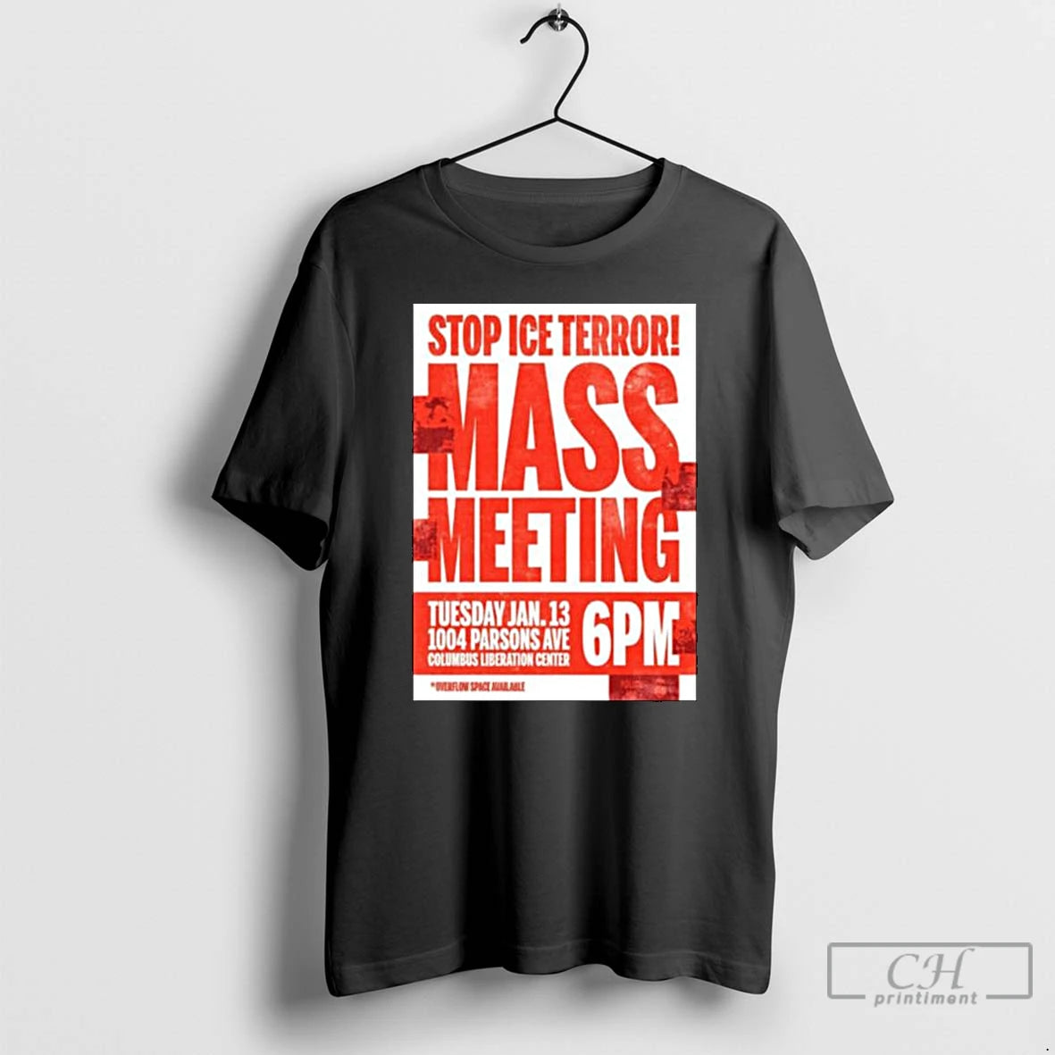 Premium Stop Ice Terror Mass Meeting January 13 2026 T-Shirts, Hoodie, Sweatshirt | AU18TeeNovaLab.com