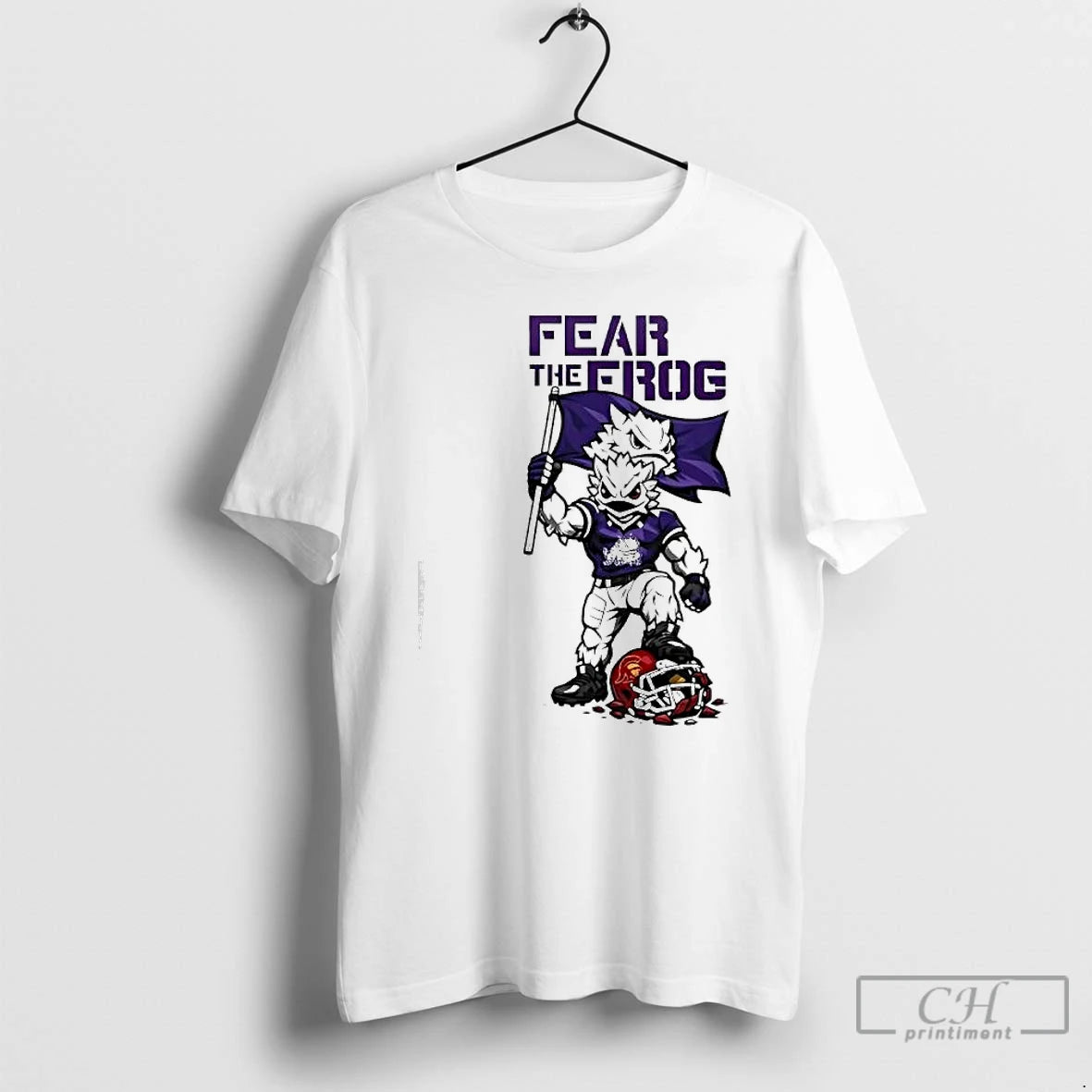Premium Tcu Horned Frogs Fear The Frog With Superfrog Mascot T-Shirts, Hoodie, Sweatshirt | AU18TeeNovaLab.com