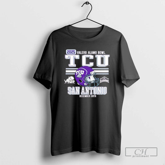 Premium Tcu San Antonio 2025 Alamo Bowl Bound Helmet Shirt Sweater Hoodie, Sweatshirt | AU18TeeNovaLab.com