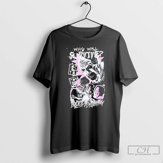 Premium Terrifier X Bloody Disgusting Who Will Survive T Shirts