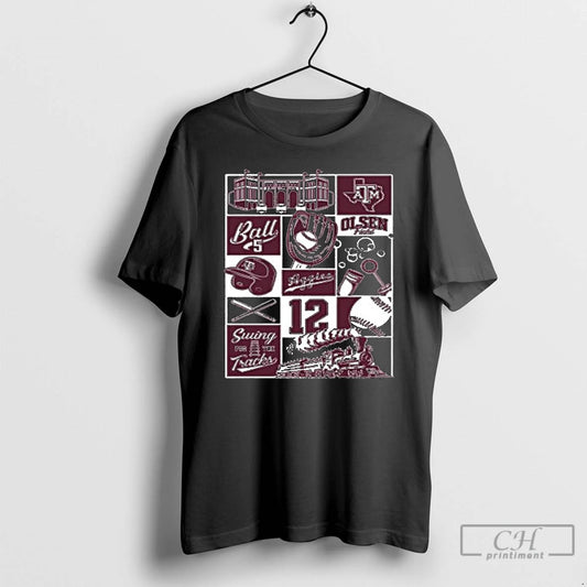 Premium Texas Am Baseball Collage T-Shirts, Hoodie, Sweatshirt | AU18TeeNovaLab.com