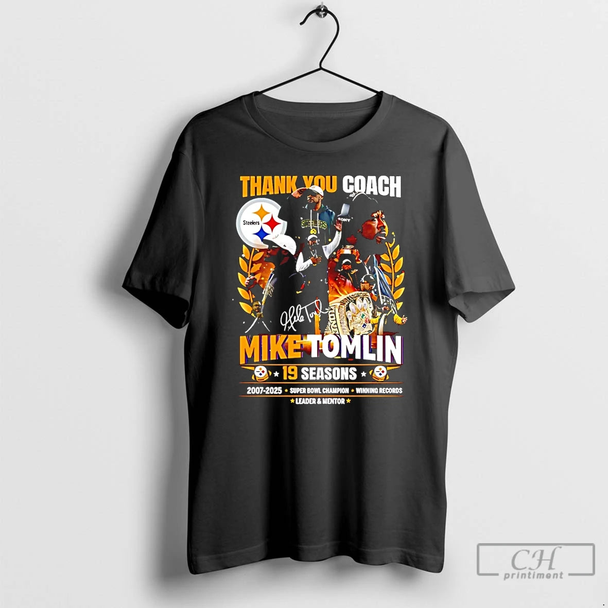Premium Thank You Coach Mike Tomlin 19 Seasons 2007 2025 T-Shirts, Hoodie, Sweatshirt | AU18TeeNovaLab.com