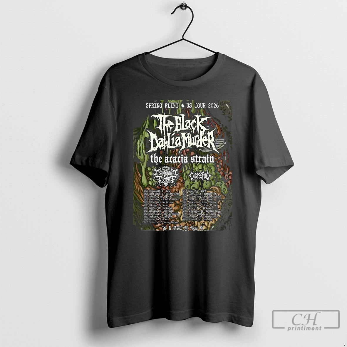 Premium The Black Dahlia Murder Spring Fling Us Tour 2026 T-Shirts, Hoodie, Sweatshirt | AU18TeeNovaLab.com